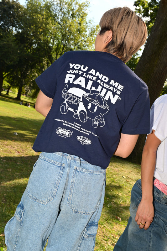 RAMEN RAIJIN Shop Tee | 100% Cotton T-Shirt Unisex (Navy)